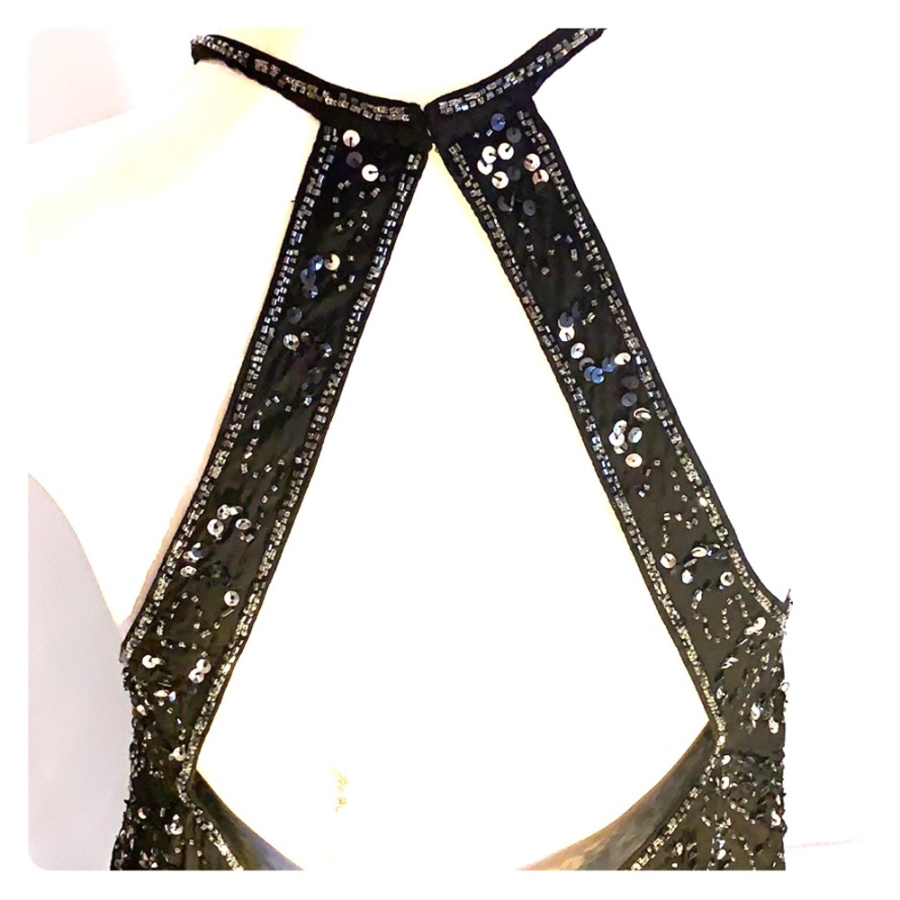 Free People Flying High Beaded Shift Black Mini - Picture 4 of 8